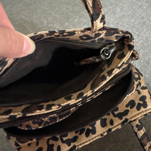Nine W. satin leopard mini satchel - Picture 3 of 6
